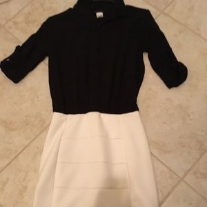 Black and white dress